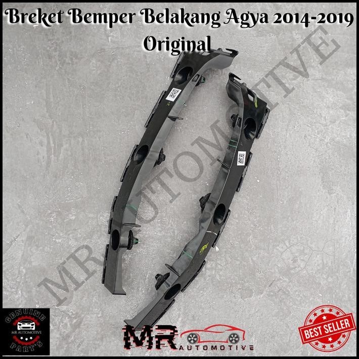 BEST DEAL BREKET BEMPER BELAKANG ATAU SUPPORT BREKET BELAKANG AGYA 2014-2019 ORI 