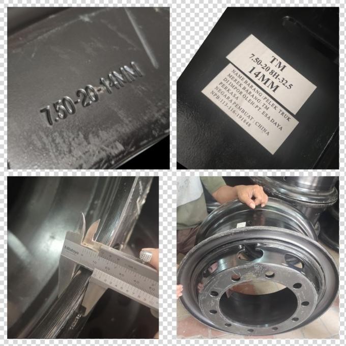 VELG HINO 500 750-R20-10 HOLE (BAN 1.000 /1.100 ) MERK TOPU