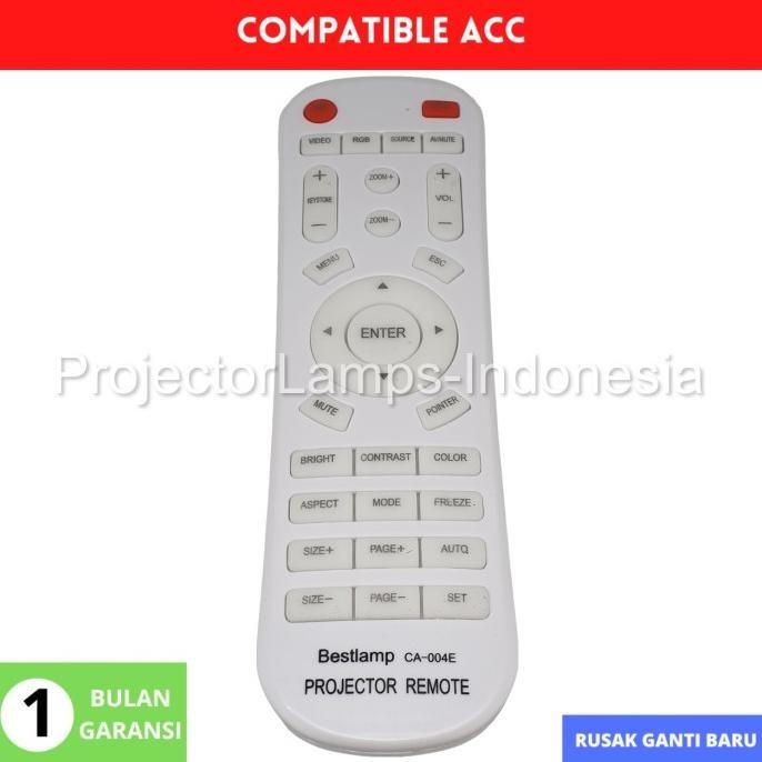 Remote Remot Projector Proyektor Universal Infocus Mitsubishi Optoma