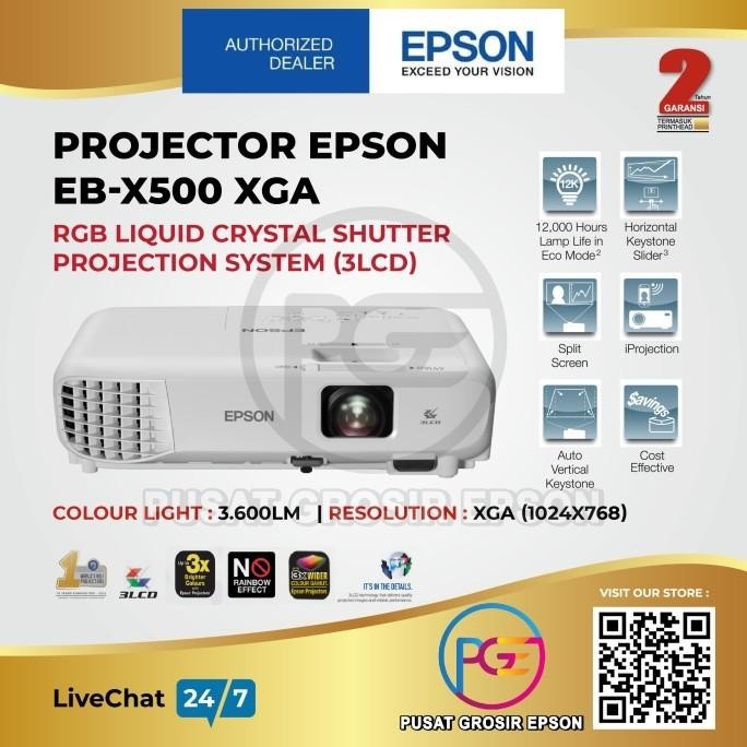 Projector Epson Eb-X500