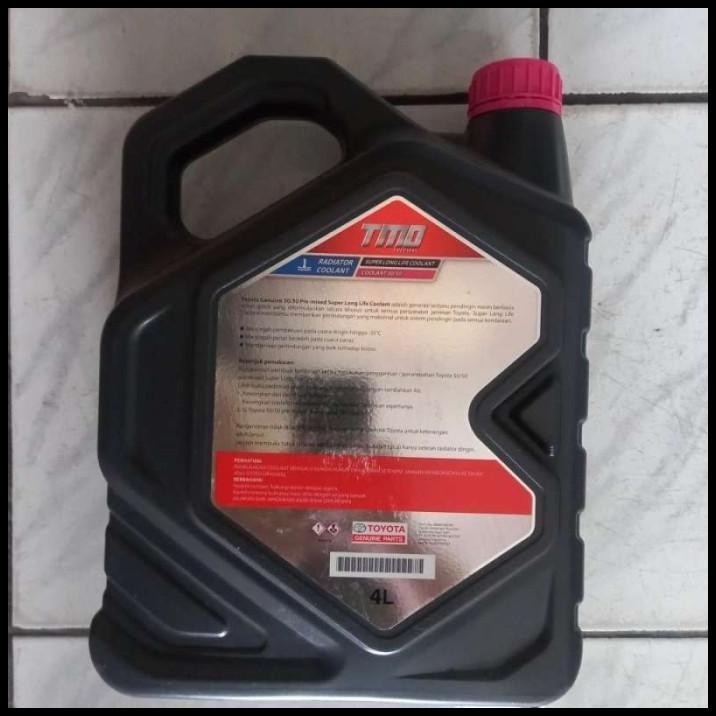 TERMURAH AIR RADIATOR TMO COOLANT TOYOTA SUPER LONG LIFE MERAH PINK 4L 