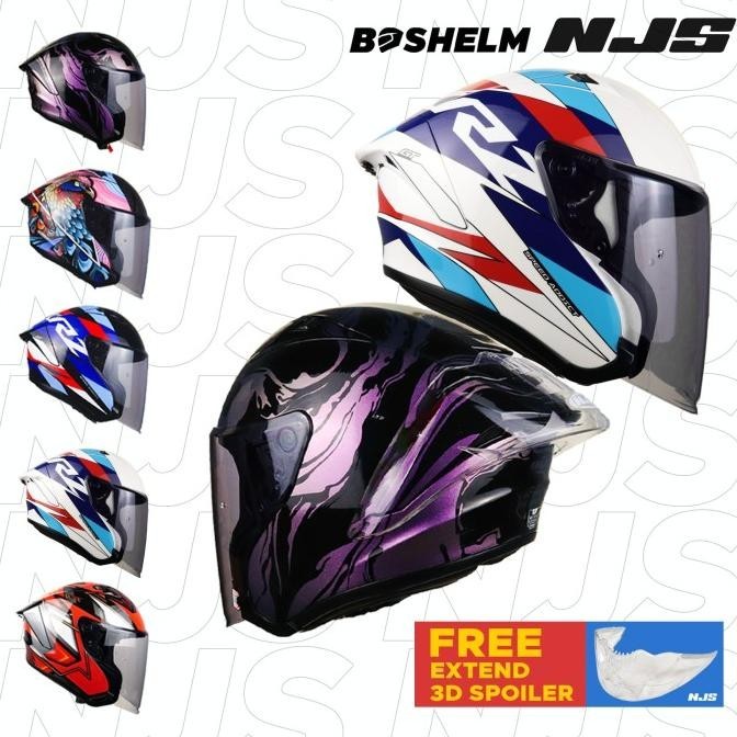 Helm NJS KAIROZ GT MOTIF Helm Half Face SNI