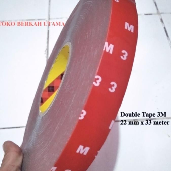 

double tape 3m foam merah 22 mm x 33 meter