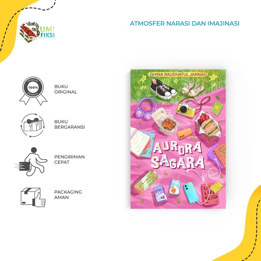 Buku Novel Aurora Sagara - Ghina Raudhatul - Cloudbook - Bumifiksi