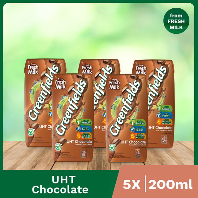 

Greenfields Susu UHT Chocolate 200ml x 5 pcs