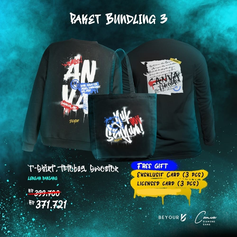 Pre-Order Merchandise Bundling 3 Item " Beyour x Canva " - Akad - BATCH 2