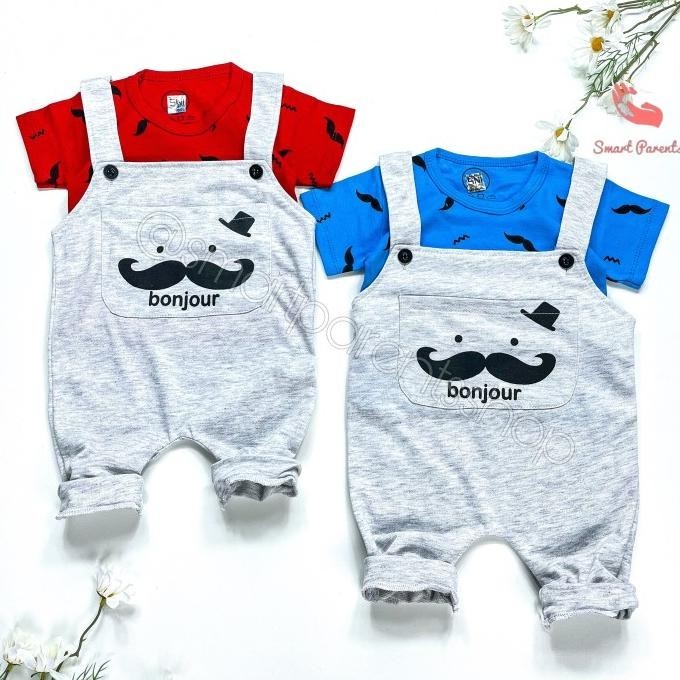 Setelan Baju David Overall Anak Bayi Laki Laki Lucu Baby Newborn Jalan