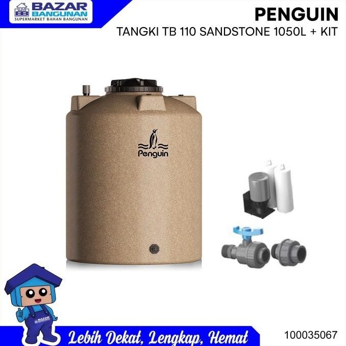 TANGKI TANDON TOREN AIR WATER TANK SET PENGUIN TB 110 1050L SAND STONE
