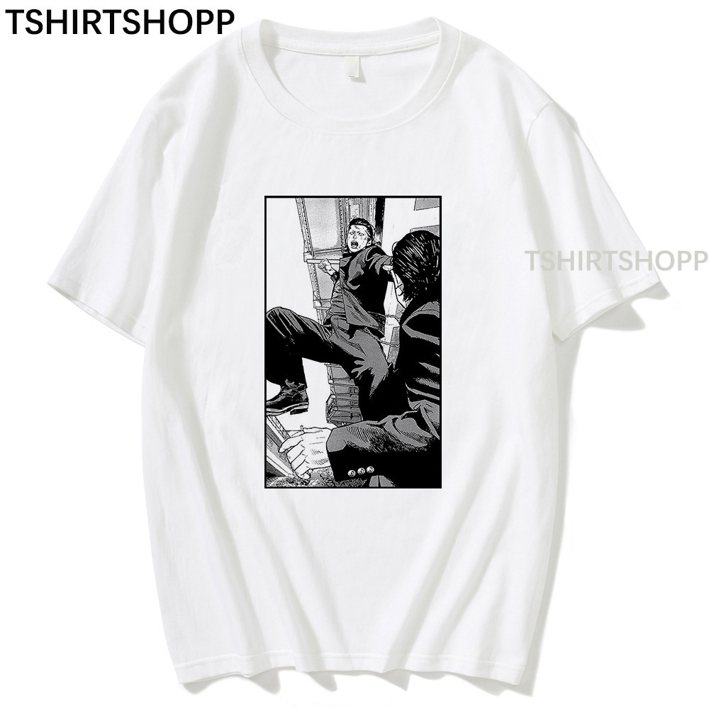 Kaos Anime Crows Zero Tamao dan Genji Kaos Katun Kaos Manga Unixes Kaos Sweatshirt Pria Baju Atasan 