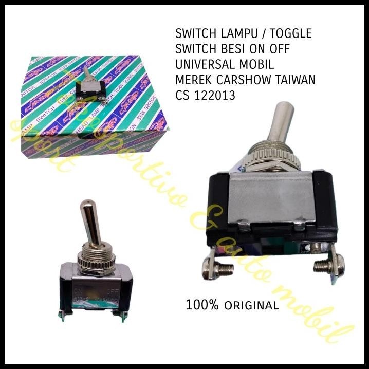 GRATIS ONGKIR SWITCH LAMPU TOGGLE SWITCH BESI ON OFF KAKI 2 CAR SHOW UNIVERSAL MOBIL 