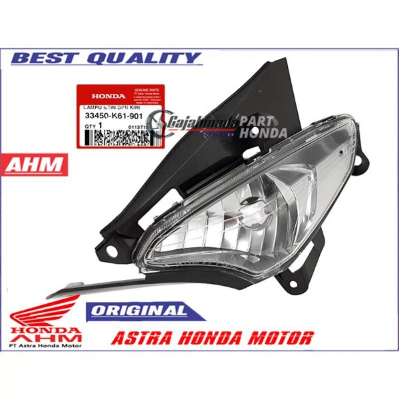 Rumah Lampu Sein Riting Depan Kiri Beat POP100% ORIGINAL AHM