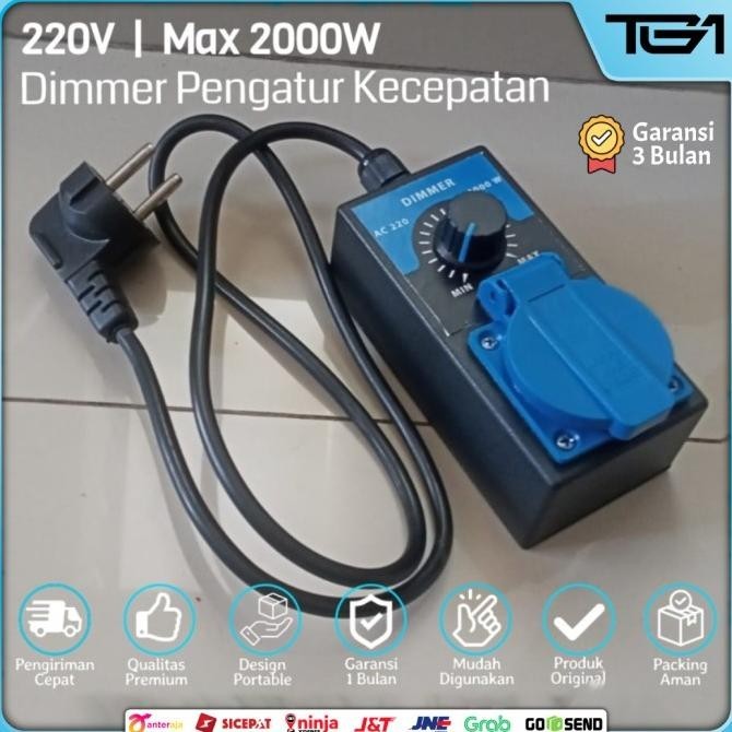 Pengatur Kecepatan Mesin Bor Grinda Gerinda Dinamo Blower Dimmer