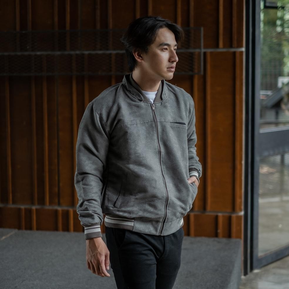 Jaket Pria Keren Suede Prime Pria Pria Suede Light Ey