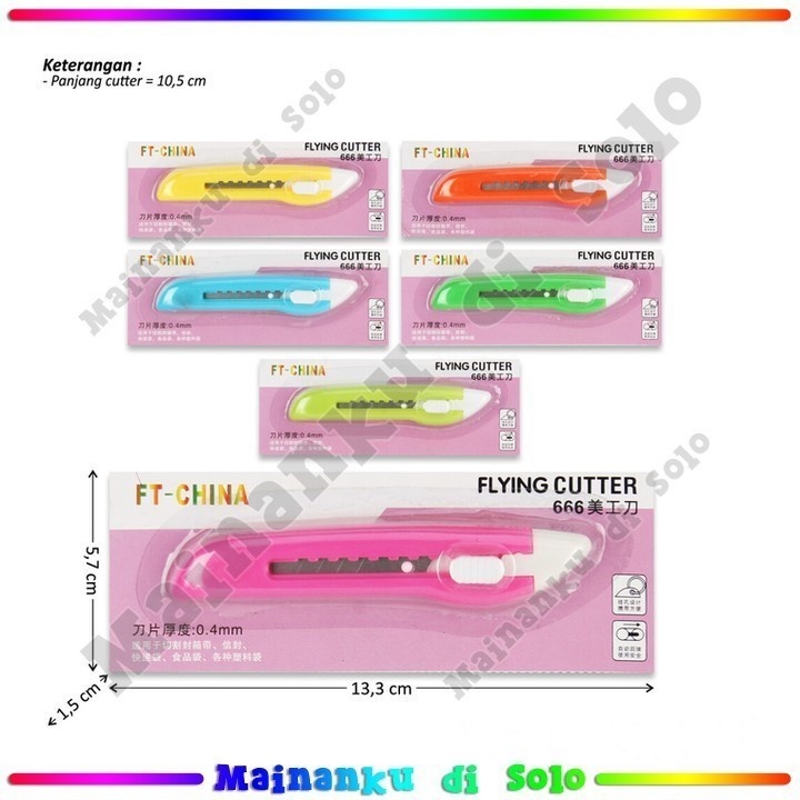 

[Mainanku] Cutter Model Panjang 10,5 cm Flying Cutter Mainan Anak
