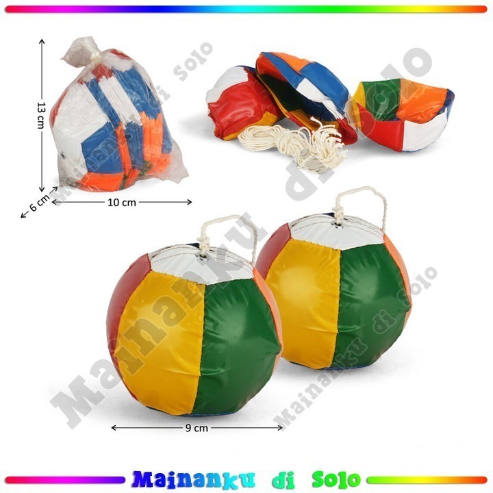 [Mainanku] Mainan Bola Jahit 9 cm Mainan Anak Bola Jahit