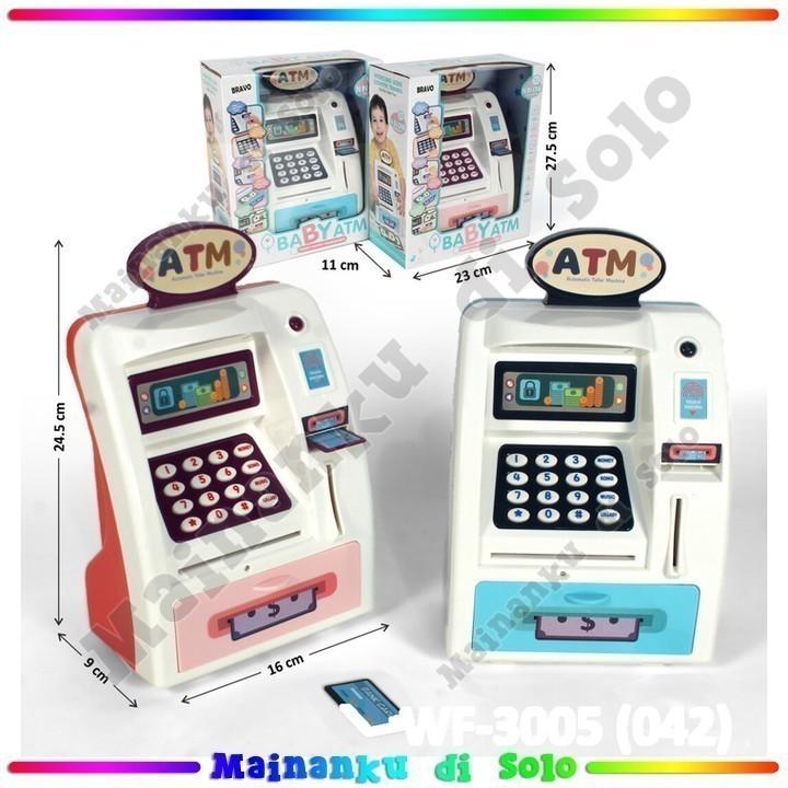 [Mainanku] Mainan Anak ATM B/O dan Kartu ATM Baby ATM Menabung