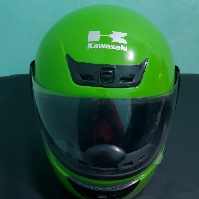 HELM KAWASAKI NINJA ORIGINAL SIMPANANA SIZE S TO M  UKURAN DEWASA VINTAGE RETRO
