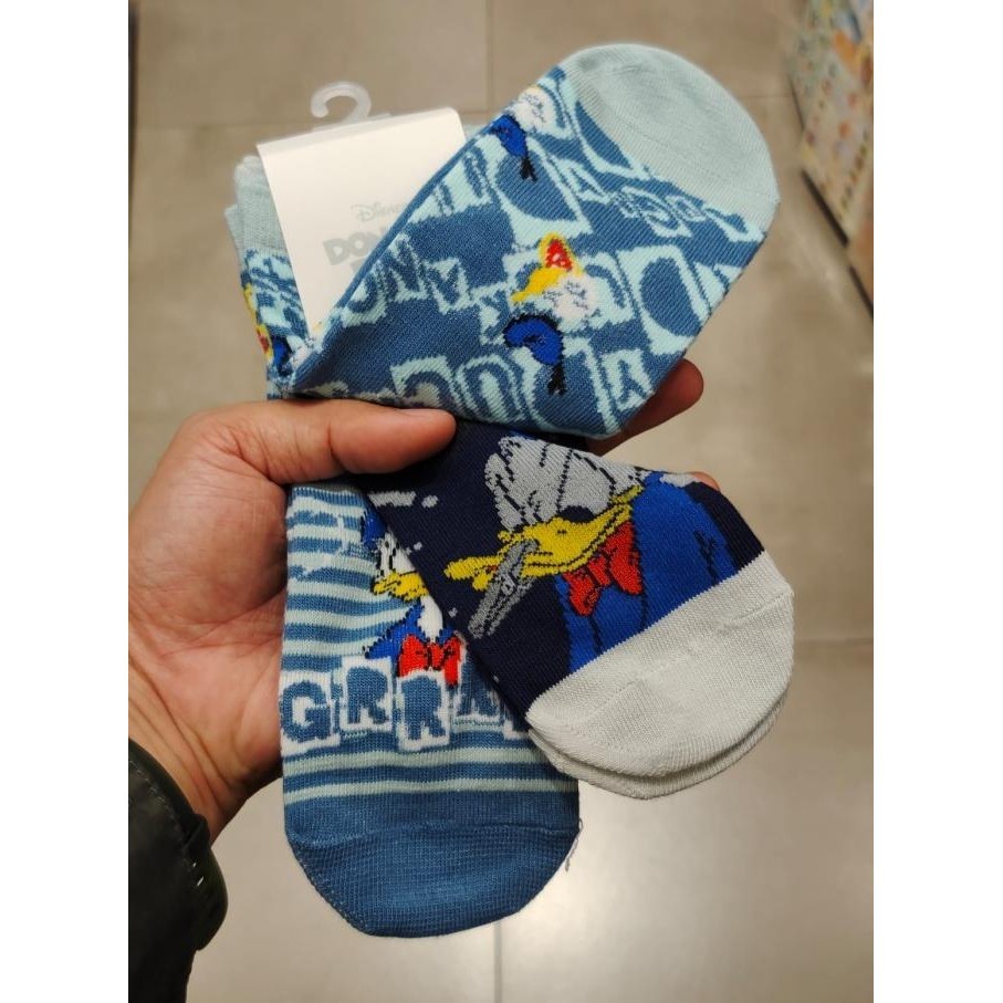 Miniso Kaos Kaki Low Cut Disney Donald Duck (Isi 3 Pasang)