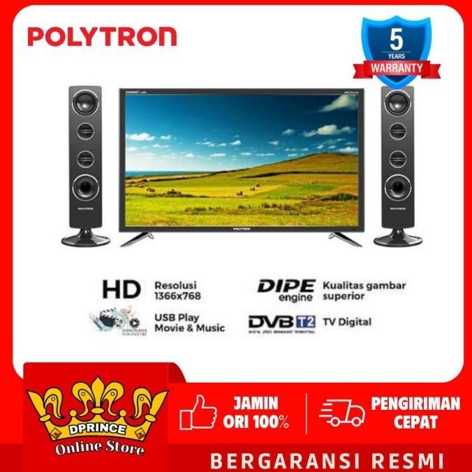 Polytron Pld 24Tv1855 Plus Speaker Led Tv Cinemax 24 Inch 5