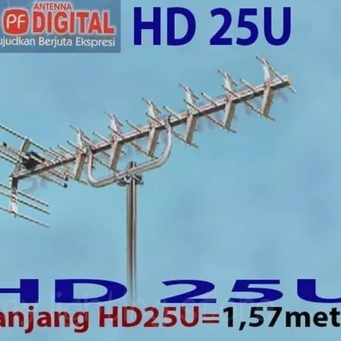 Antena Tv Digital / Analog Pf Hdu 25 Very High Gain Antena Hdu25