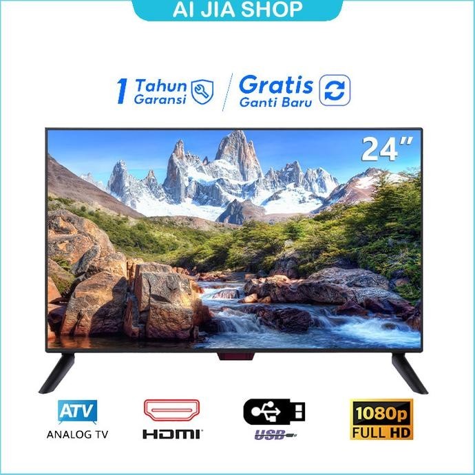 Hadiah Tahun Baru Tv Led 24 Inch Hd Digital Tv Dvb-T2 Sakura Sivatel