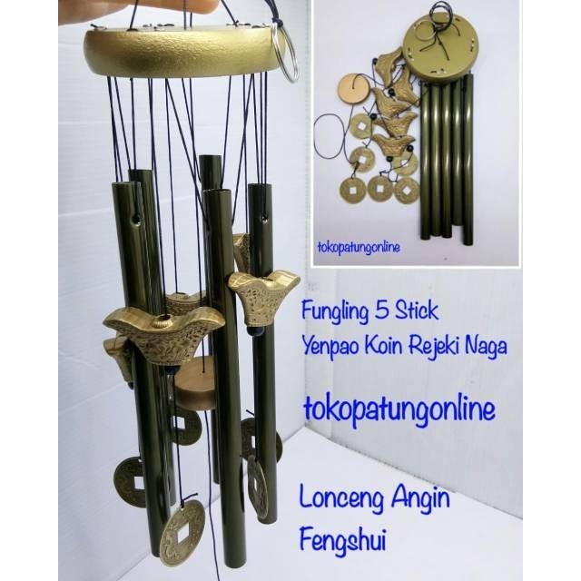 Aray Fungling Lonceng Angin 5 Sti Yinyang Patkua
