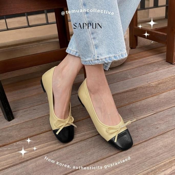 Terlaris Sappun Malette Flat Shoes - South Korea Stok Terbatas