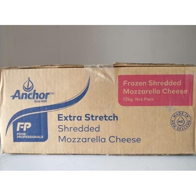 

Anchor mozarella shredded 1 kg parut