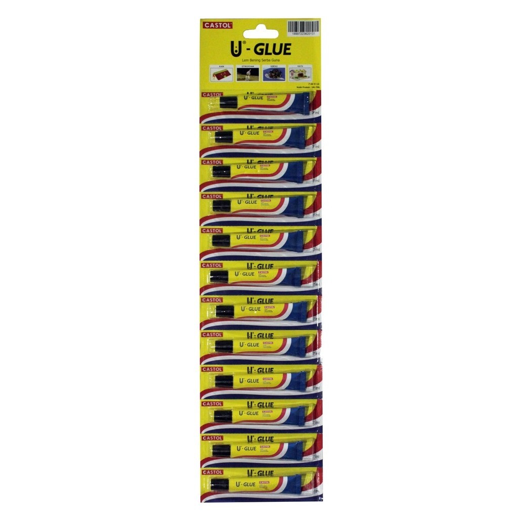 

1 Lusin Lem Castol U-Glue Tube 7Ml
