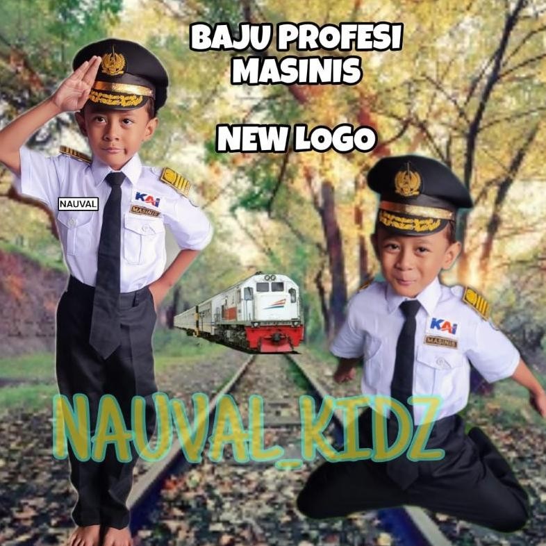 Grosir Baju Masinis Anak / Seragam / Kostum Masinis Grosir