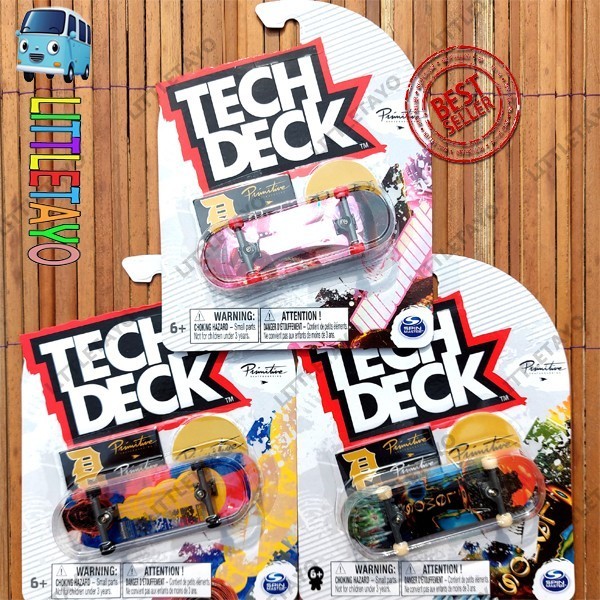 Fir Tech Deck Platinum Lemos Primitive - Fingerboard Skateboard Original