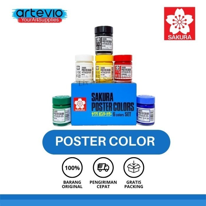 

Cat Poster Sakura 30Ml Cat Poster Set Sakura Poster Colors 6X30Ml