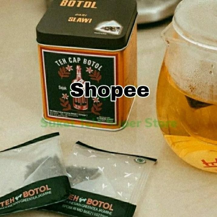 

Teh Tjap Botol Greentea Jasne Vintage Kaleng Isi 20 Celup