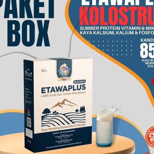 

Etawaplus Platinum / Susu Kambing Etawa Murni Merapi / 250Gram