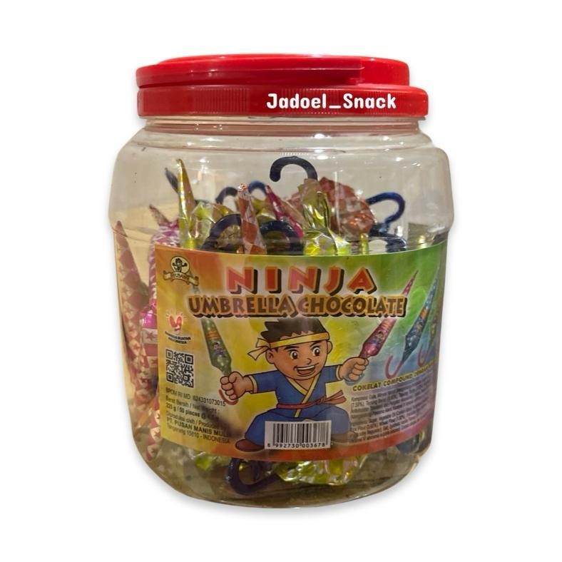 

fgs-3 Cokelat Payung Mini 50 X 4.5 Gr Rasa Coklat by Jadoel_Snack Hemat