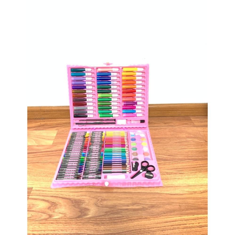 

Ybw-2429 Perlengkapan Menggambar Krayon Anak Set Koper 150 In 1 Crayon Full Alat Melukis Mewarnai Set Kids Land Diskon Gede