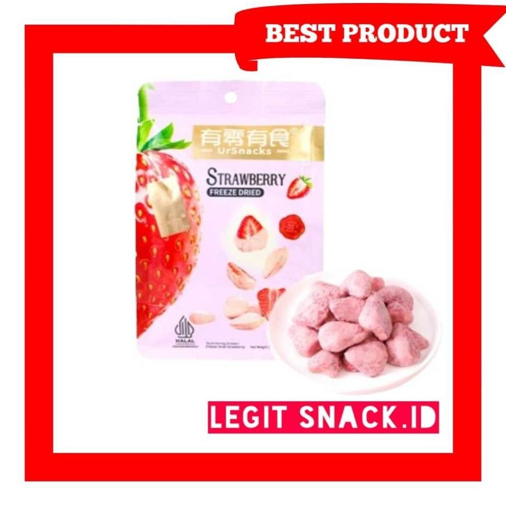 

we-53 Keripik Strawberry Halal / Kripik Buah Stroberi / Ursnacks Dried Fruit Terlaris