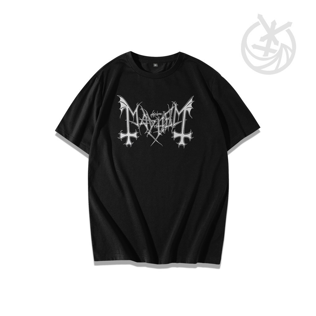Kaos keren terbaru| Baju kaos pria distro| Baju pria distro| T shirt Band Black Metal Mayhem 935