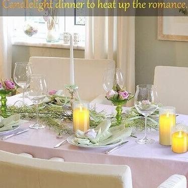 Lilin Lampu Led Smokeless Flickering Gelas Akrilik Lilin Elektrik Warm