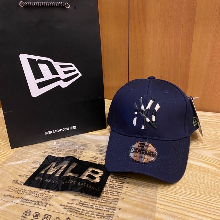 Topi Mlb X New Era 9Forty Baseball Cap Navy Camo Logo
