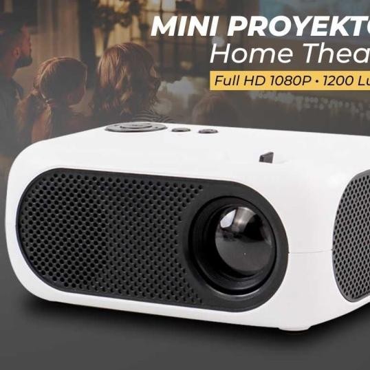 Proyektor Ni Lcd Full Hd 1080P 1200 Lumen Home Theater - M24