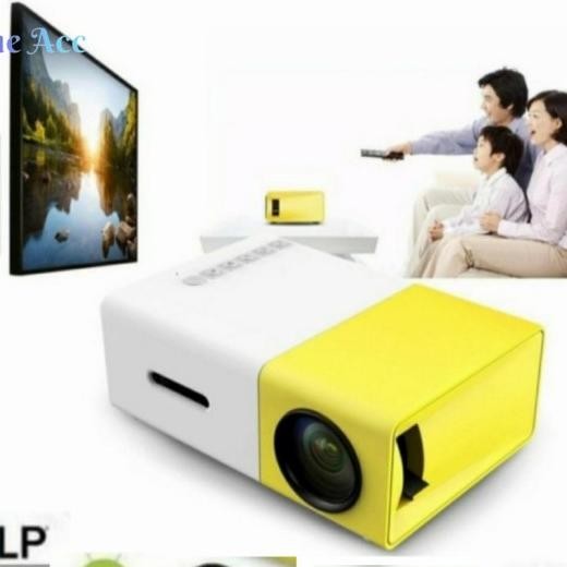Ni Proyektor Led Yg300/Yg-300/Yg-300 Proyektor Portable Home- Kuning