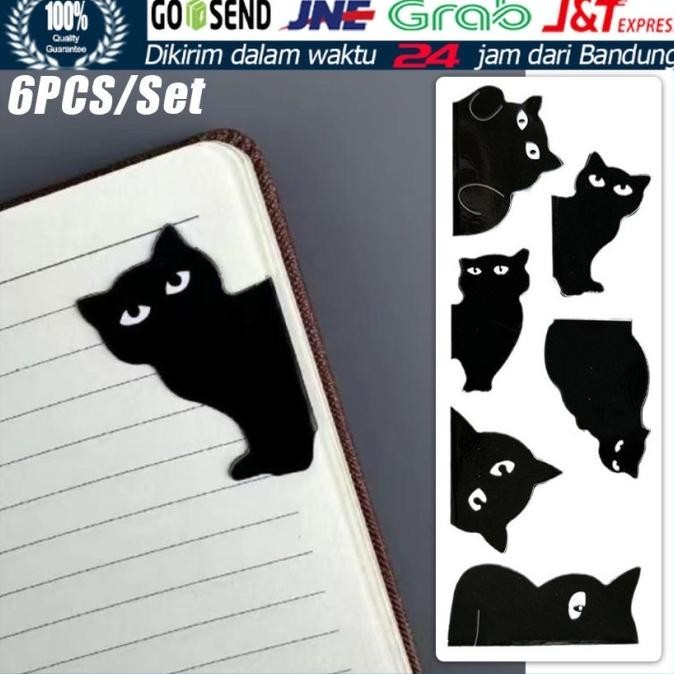 

><><><] 6Pcs Pembatas Buku Magnet Karakter Lucu Bookmark Magnetic Clip
