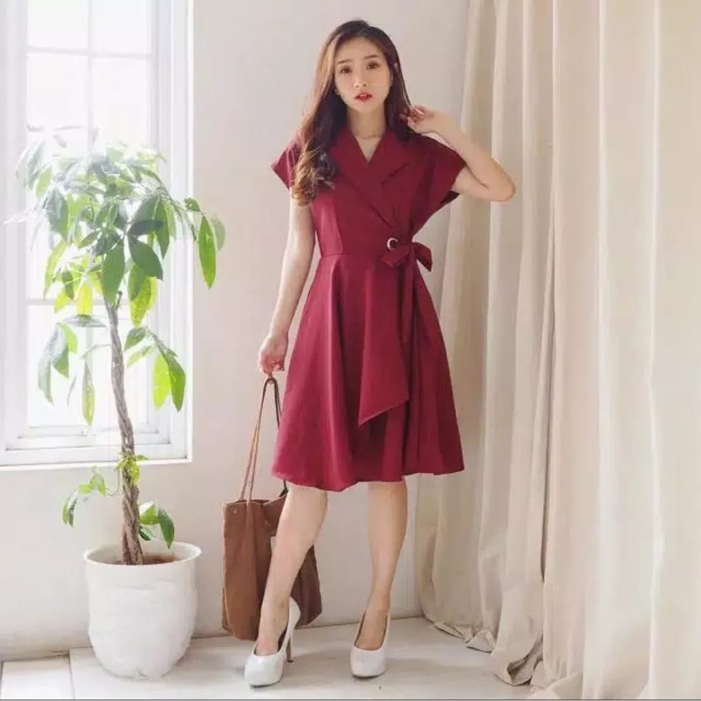 Dras Drass Baju Drees Cewe Pakean Kekinian Murah Casual Korea Dres Dress Sexy Hot Mini Seksi Bodycon