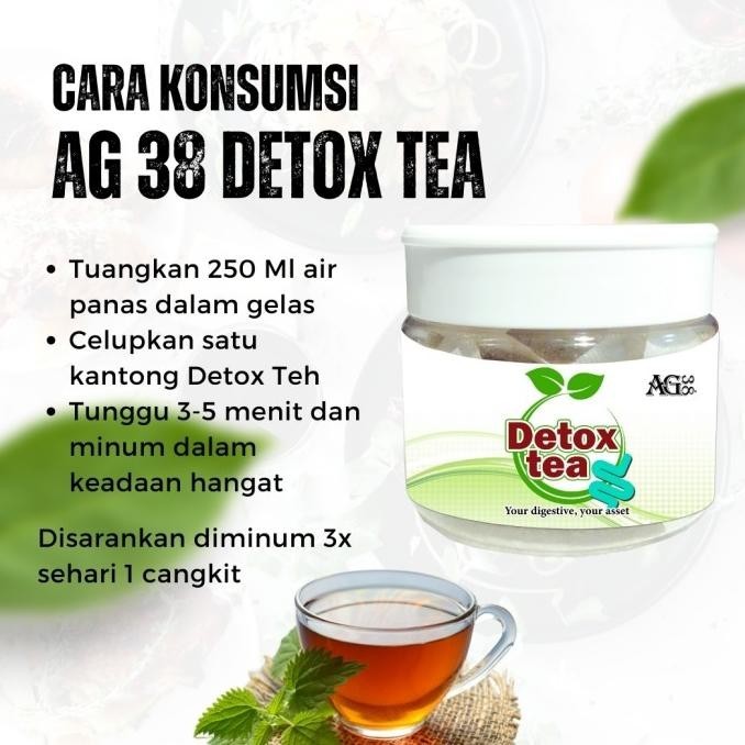 

AG38 teh detok green Tea teh detok usus pencernaan LJM