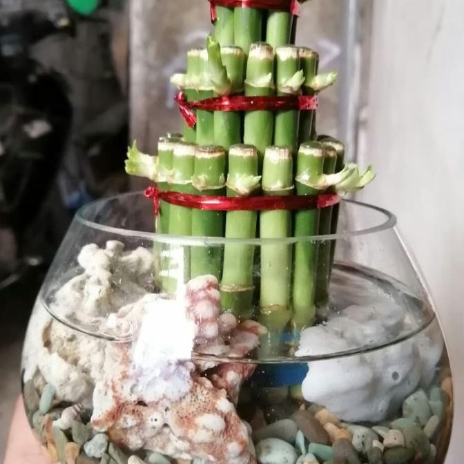 vas bunga kaca tiup TA