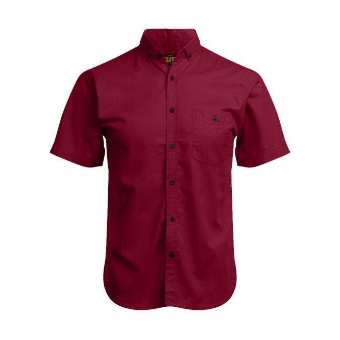 terbaru Outskirts - Kemeja Polos Lilac Lengan Pendek I Kemeja Koko Pria