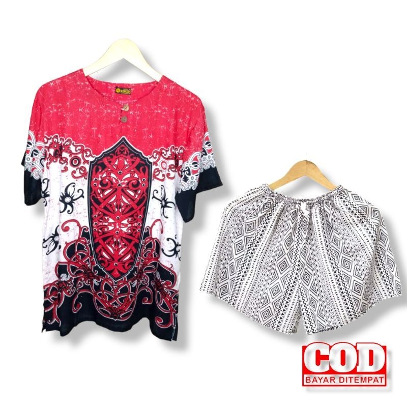 Setelan celana pendek tameng/ setelan celana pendek pria wanita/ setelan celana pendek tameng putih