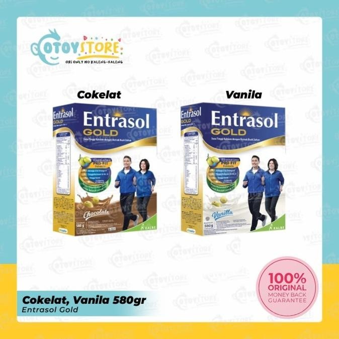 

Entrasol Gold 580 Gram Vanila Coklat / Susu Lansia Entrasol Gold