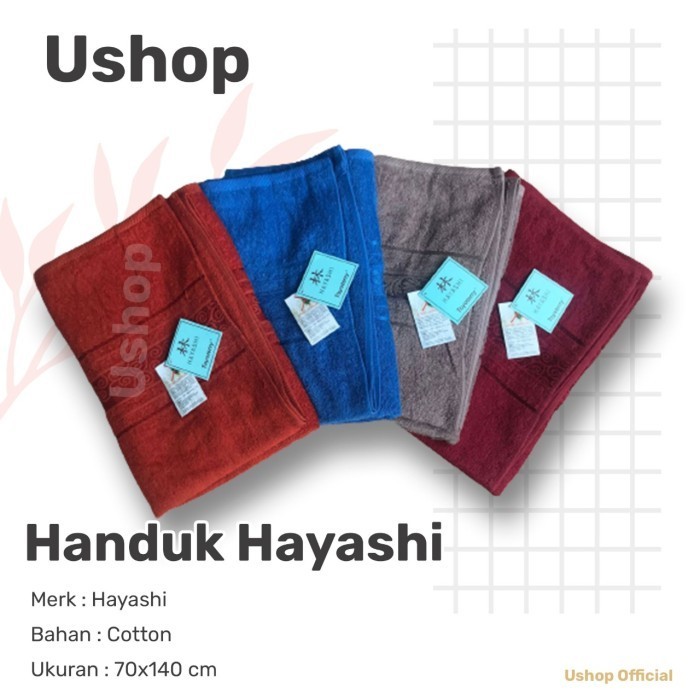 KOMPLIT Handuk Hayashi 70X140cm - Halus Lembut/Handuk Mandi/Handuk Cotton